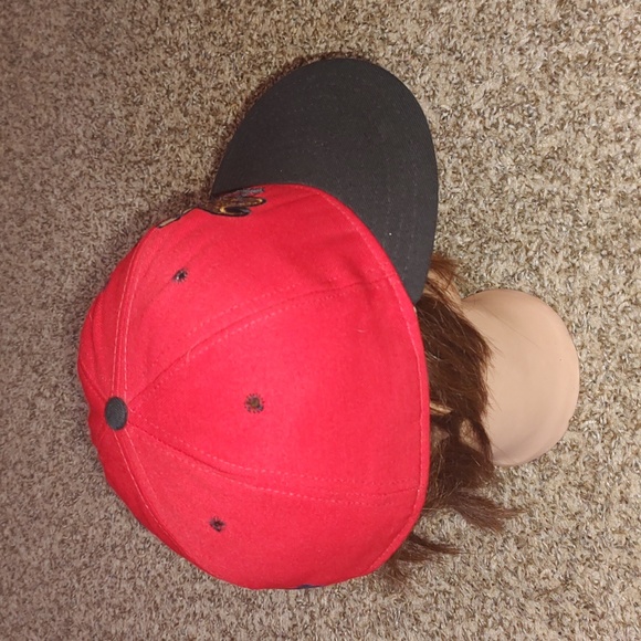 Vintage MLB Pro Line Portland Beavers Twins Red Black Baseball Hat 7 3/8 Rare - Picture 7 of 12